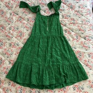 emerald green babydoll dress